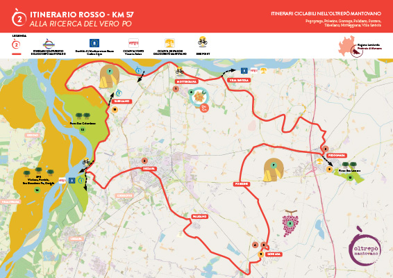 Itinerari ciclabili dell’Oltrepò Mantovano